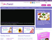 Tablet Screenshot of mrspregnant.com